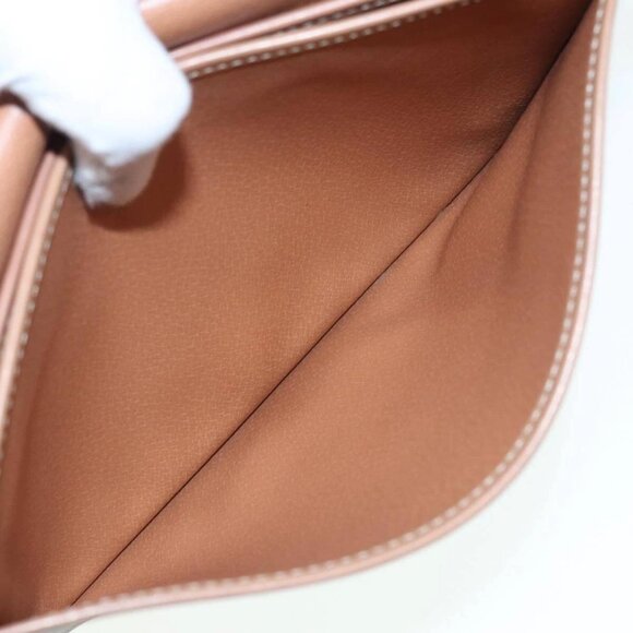 CELINE Macadam Canvas Shoulder Bag PVC Leather Brown Gold Auth - Picture 10 of 16